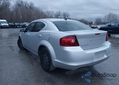 2012 Dodge Avenger Se из США, поврежденный, VIN 1C3CDZAB2CN212464